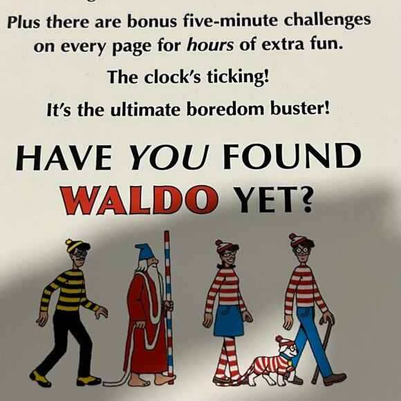 Where's Waldo? The Boredom Buster Book For Kids! Large Book - Picture 4 of 4